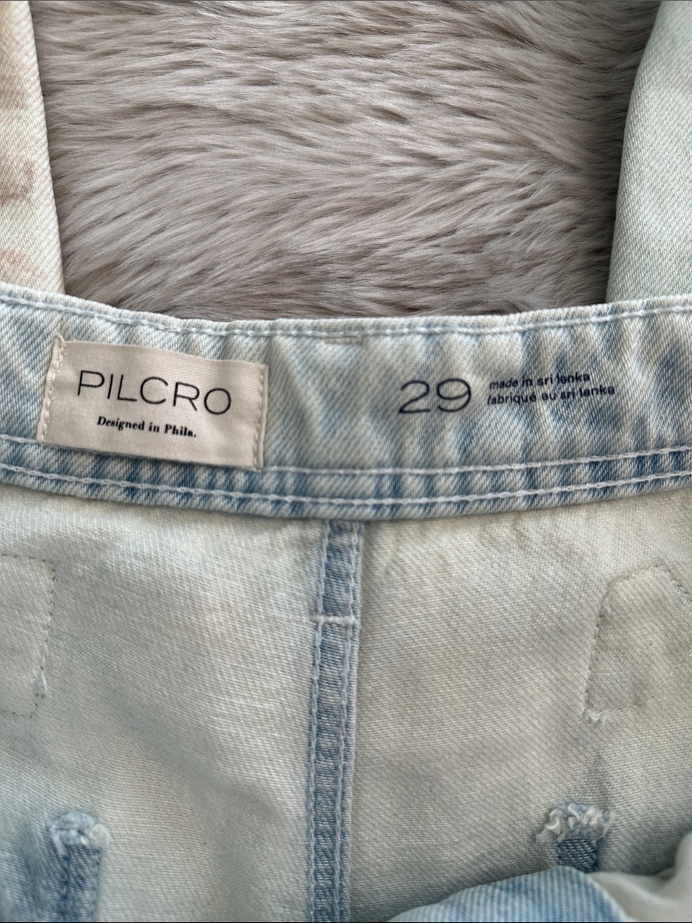 Anthropologie Pilcro High-Rise Slouch Wide-Leg Map Pattern Jeans - Picture 11 of 12